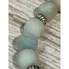 Bracelet amazonite et acier