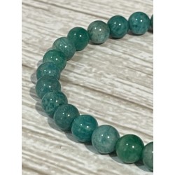 Bracelet amazonite verte