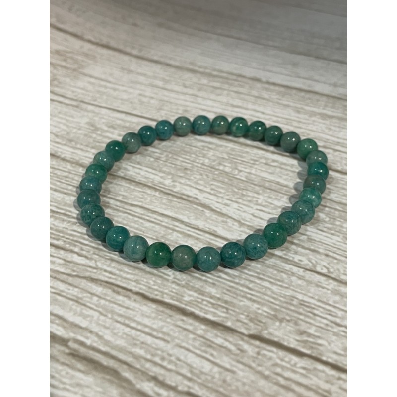 Bracelet amazonite verte