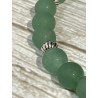 Bracelet aventurine verte et acier