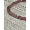 Bracelet rhodonite et acier
