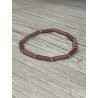Bracelet rhodonite et acier