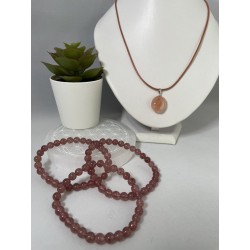 Pendentif hématite-quartz