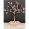 Arbre du bonheur MM - Améthyste et quartz rose