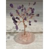 Arbre du bonheur MM - Améthyste et quartz rose