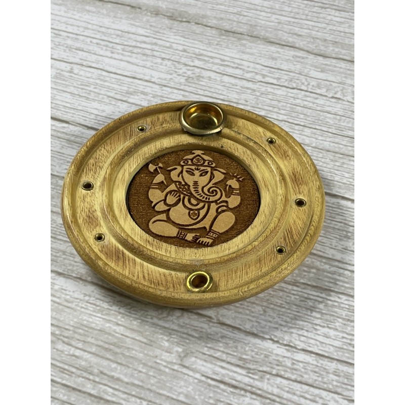 Porte encens bois Ganesh
