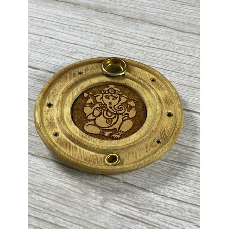 Porte encens bois Ganesh