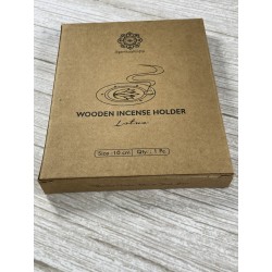 Porte encens bois Lotus