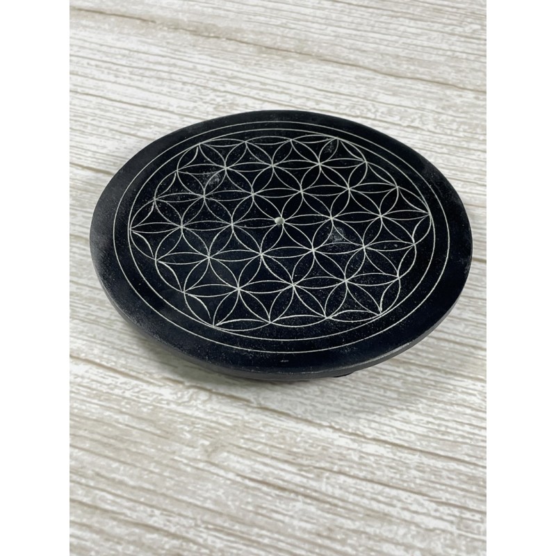 Porte encens rond Fleur de vie