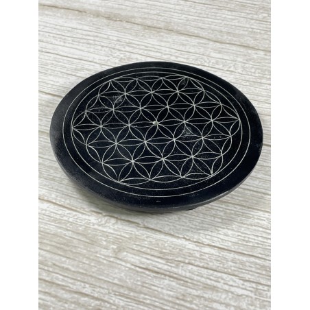 Porte encens rond Fleur de vie