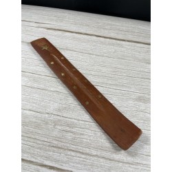 Porte encens bois allongé